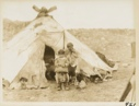 Image of Eskimo [Inuit] Tent and Children at Door 